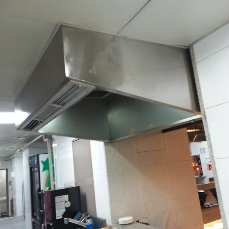 수직 덕트 내부 진입 전 개구부 상태