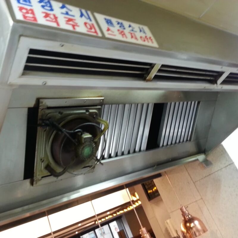 방화댐퍼 주변 그리스 퇴적 확인